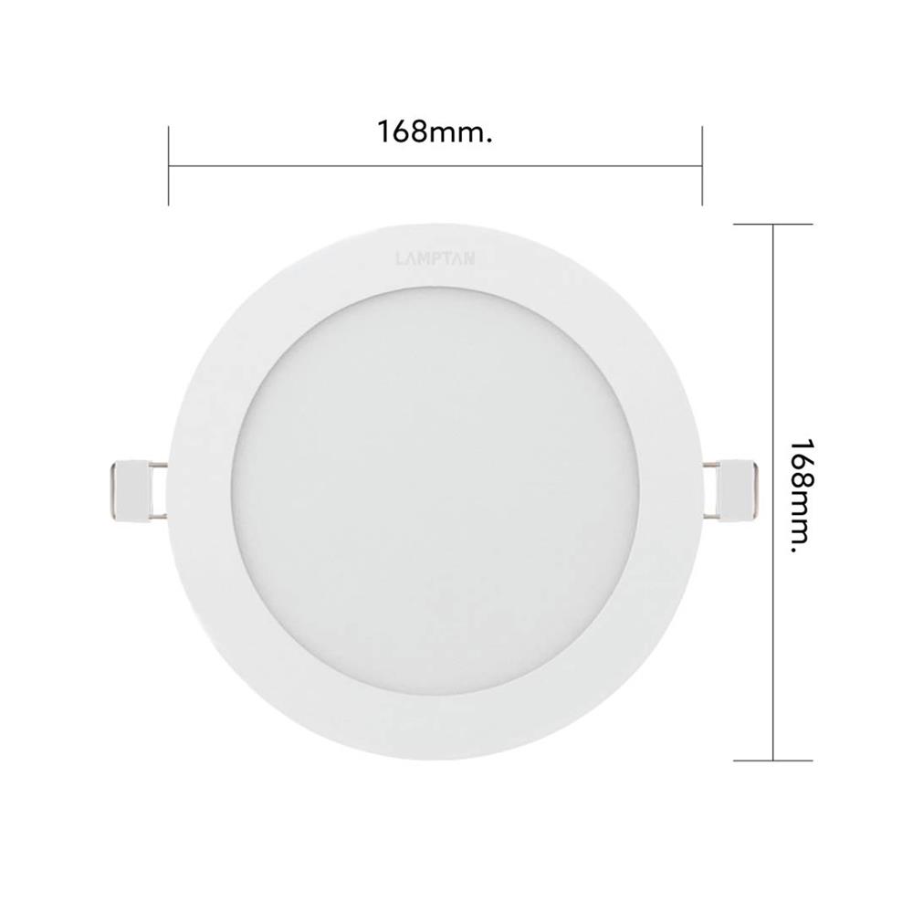 ดาวน์ไลท์ LED LAMPTAN ADJUST 6.6 นิ้ว 12 วัตต์ DAYLIGHT/COOL WHITE/WARM WHITE สีขาว
