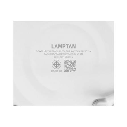 ดาวน์ไลท์ LED LAMPTAN ADJUST 6.6 นิ้ว 12 วัตต์ DAYLIGHT/COOL WHITE/WARM WHITE สีขาว_9