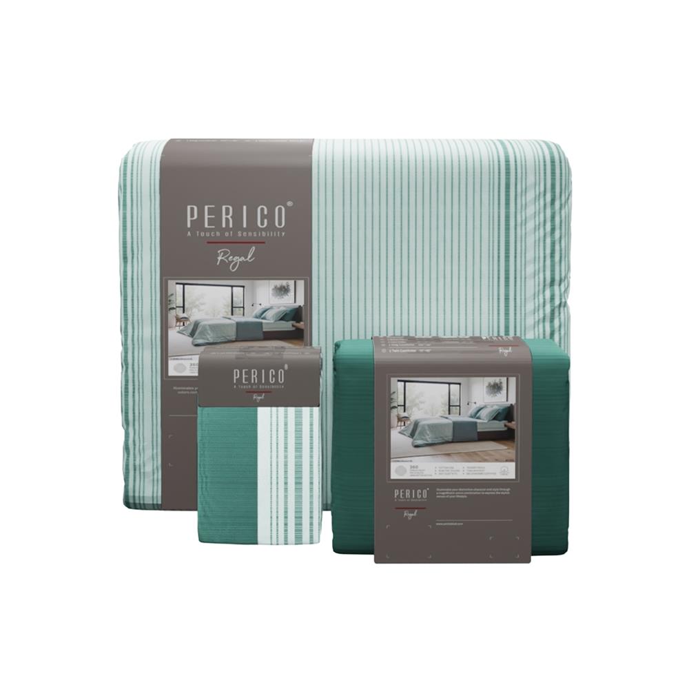 ชุดผ้าปูที่นอน 6 ฟุต 6 ชิ้น PERICO REGAL PRINT RE253