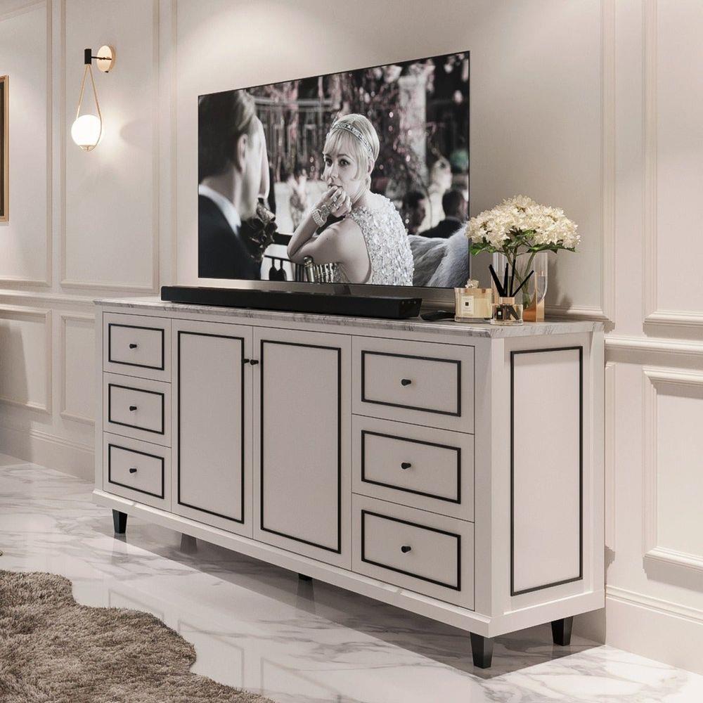 ตู้เตี้ย SB FURNITURE ETERNO 19223409 180 ซม. สีขาว