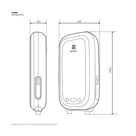 เครื่องทำน้ำอุ่น ELECTROLUX EWE481SX1-G6 4800 วัตต์ สีเทา_7