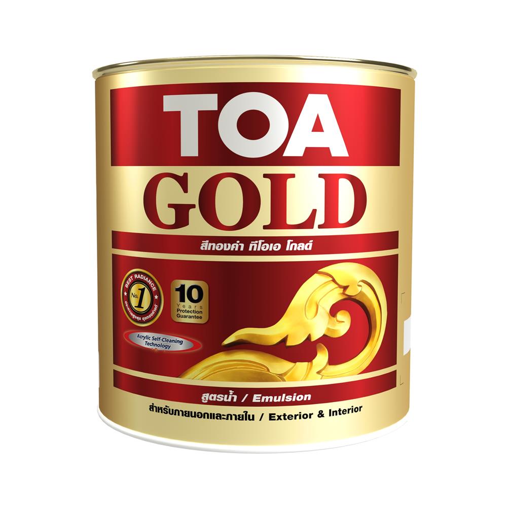 สีทองคำอะคริลิก สูตรน้ำ TOA GOLD GW919 สีทองสวิส 1 แกลลอน