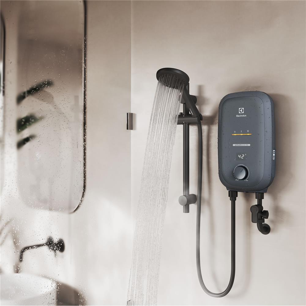 เครื่องทำน้ำอุ่น ELECTROLUX EWE381RX1-G6 3800 วัตต์ สีเทา