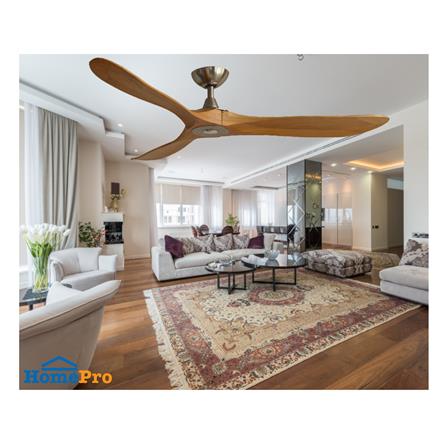 พัดลมไม่มีโคมไฟ WINFAVOUR WFDC56/WFDC20(BN) 56 นิ้ว สีเงิน/ลายไม้_1