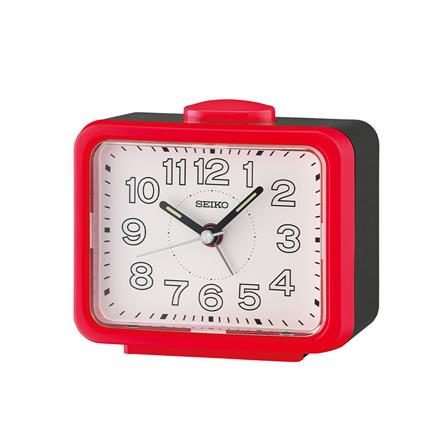 นาฬิกาปลุก SEIKO CLOCKS QHK061R 3.38X4.29 นิ้ว สีแดง