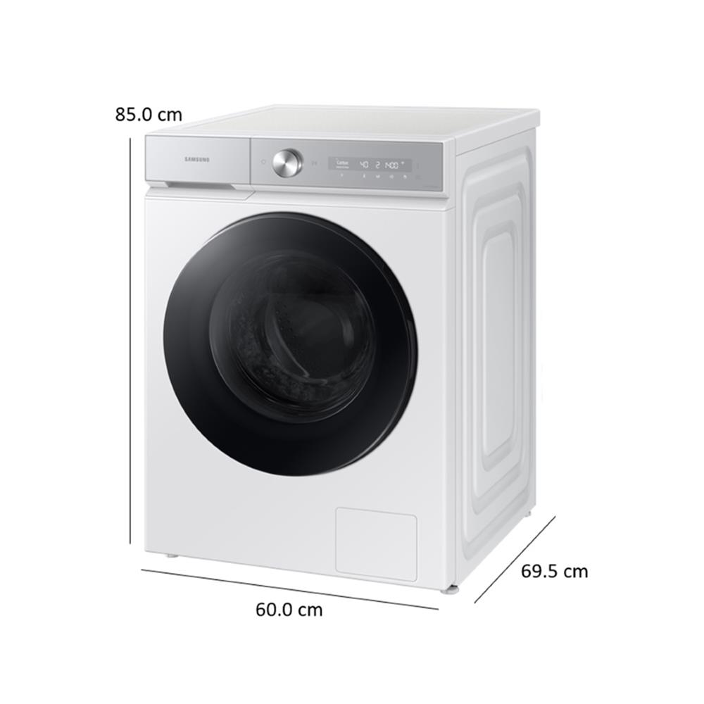 เครื่องซักอบผ้าฝาหน้า SAMSUNG WD13BB944DGHST 13/8 กก. 1400RPM อินเวอร์เตอร์ สีขาว