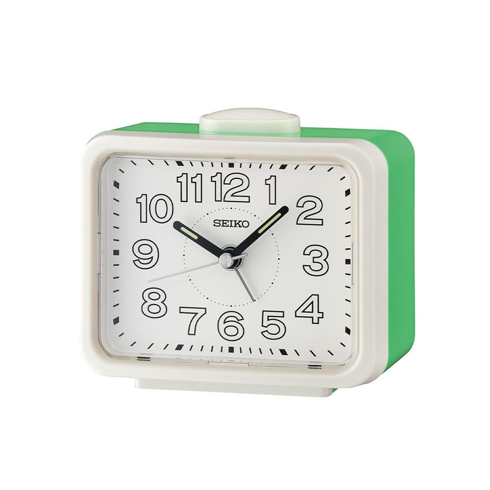 นาฬิกาปลุก SEIKO CLOCKS QHK061W 3.38X4.29 นิ้ว สีขาว
