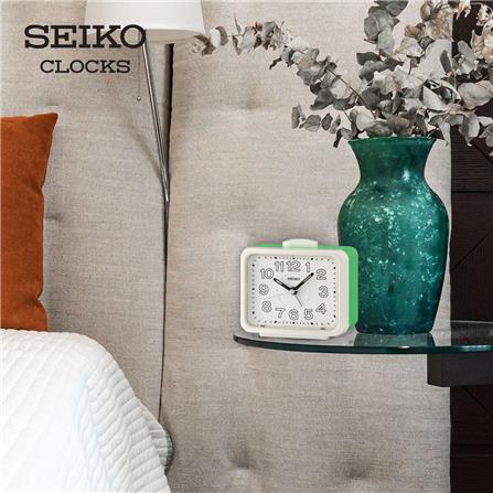 นาฬิกาปลุก SEIKO CLOCKS QHK061W 3.38X4.29 นิ้ว สีขาว_4