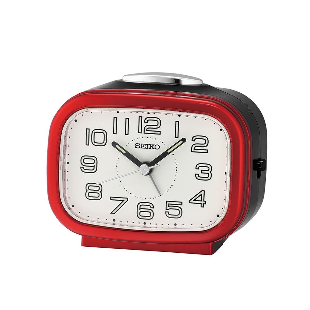 นาฬิกาปลุก SEIKO CLOCKS QHK060R 3.89X3.3 นิ้ว สีแดง_1