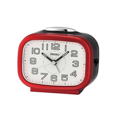 นาฬิกาปลุก SEIKO CLOCKS QHK060R 3.89X3.3 นิ้ว สีแดง