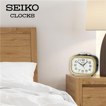 นาฬิกาปลุก SEIKO CLOCKS QHK060G 3.89X3.3 นิ้ว สีทอง_4