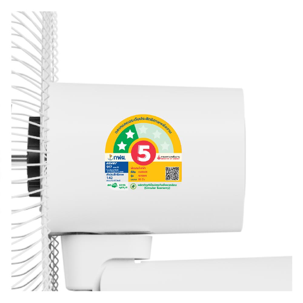 พัดลมติดผนัง 18 นิ้ว HATARI W18M1 สีขาว