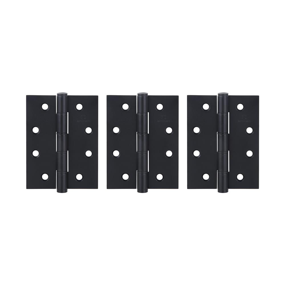 บานพับ 4X3 นิ้ว X 2 มม. HAFELE 489.04.045 สีดำ แพ็ก 3 ชิ้น