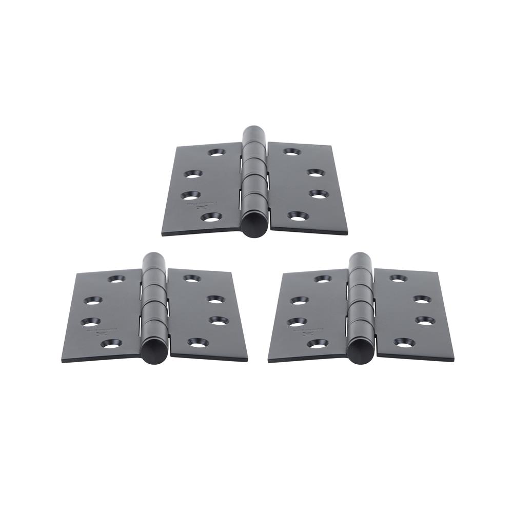 บานพับ 4X3 นิ้ว X 2 มม. HAFELE 489.04.045 สีดำ แพ็ก 3 ชิ้น