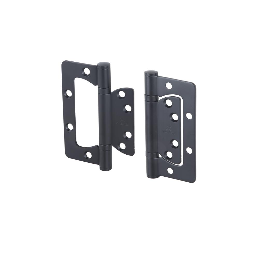 บานพับ 4X3 นิ้ว X 2.5 มม. HAFELE 483.02.451 ไม่เซาะร่อง สีดำ แพ็ก 2 ชิ้น