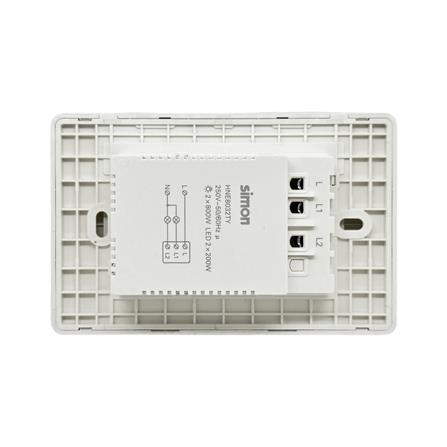 สวิตซ์ไฟอัจฉริยะ 2 ช่อง SIMON SIM52S-02-IOTTE-WH สีขาว_2