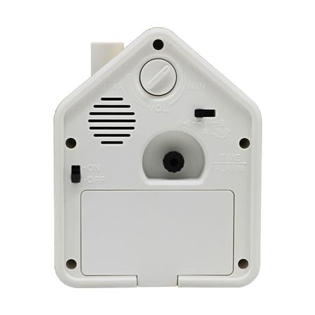 นาฬิกาปลุก SEIKO CLOCKS QHP011A 4.33X3.38 นิ้ว สีน้ำตาลอ่อน_4