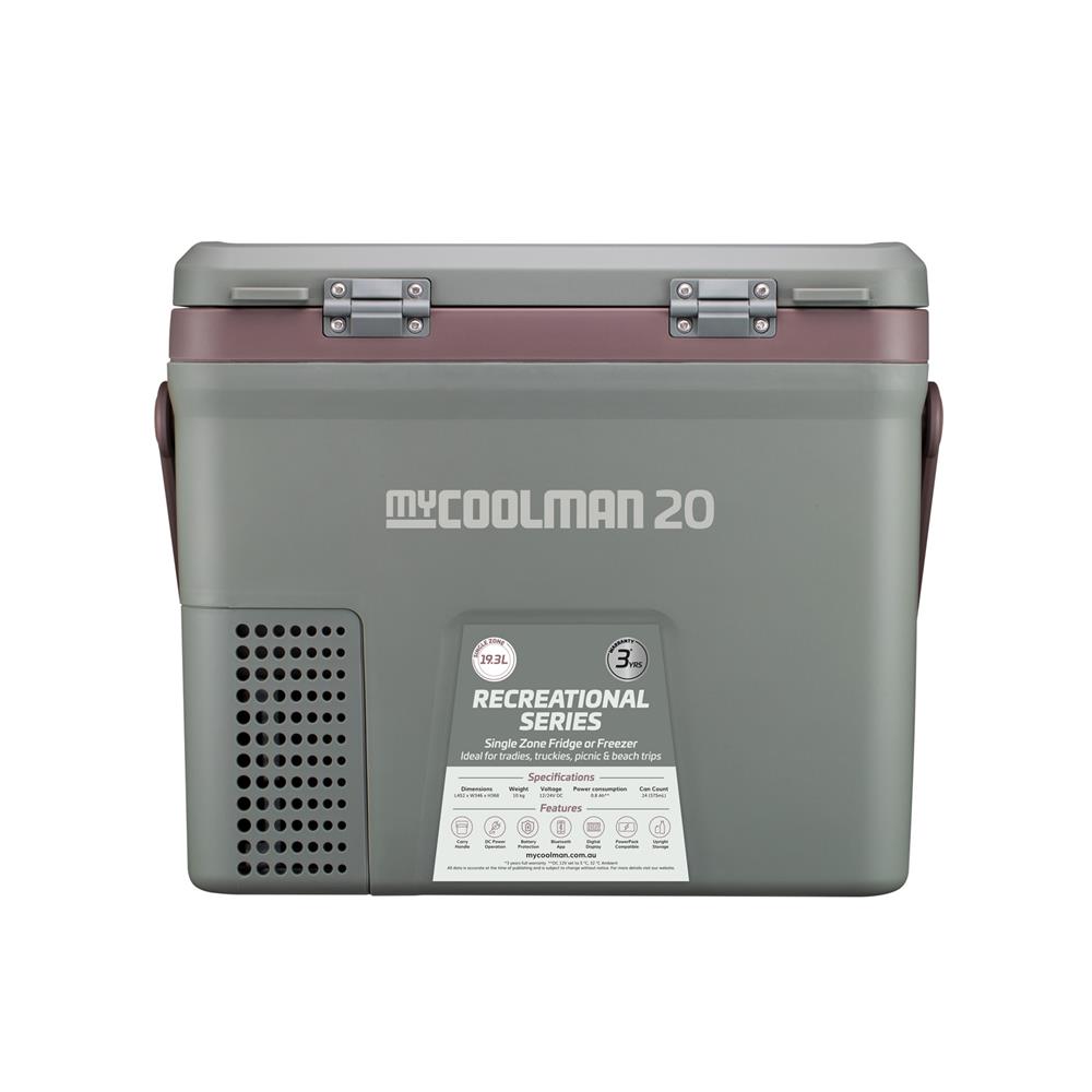 ตู้เย็นแช่แข็งพกพา MYCOOLMAN CCP20 19.3 ลิตร สีเขียว/น้ำตาล