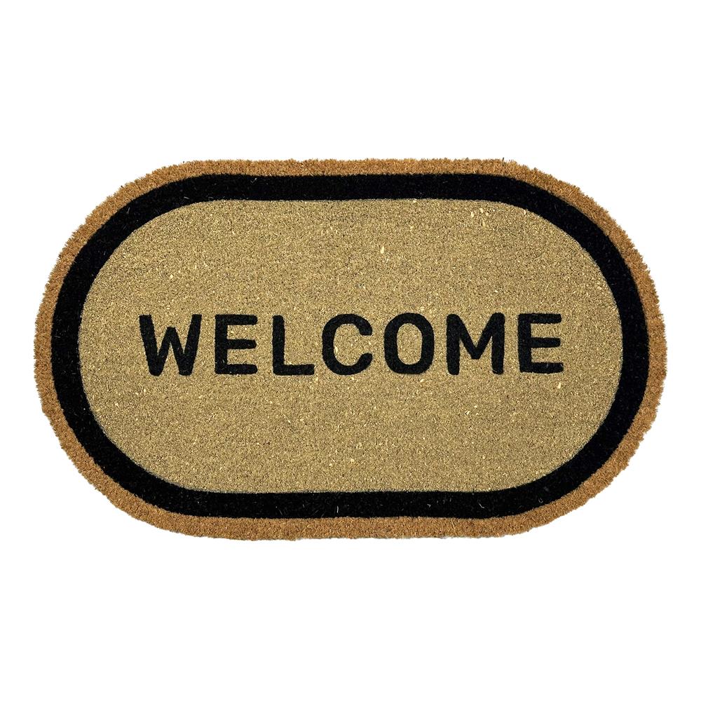 พรมกากมะพร้าว HOME LIVING STYLE W.CAPSULE 45X75 ซม. สีดำ_0