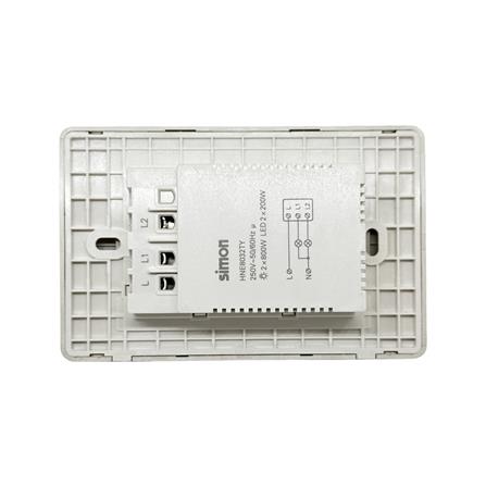 สวิตซ์ไฟอัจฉริยะ 2 ช่อง SIMON SIM52S-02-IOTTE-G7 สีทอง_2