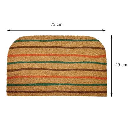 พรมกากมะพร้าว HOME LIVING STYLE CURVE 45X75 ซม. สีเขียว_8