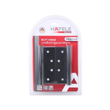 บานพับ 4X3 นิ้ว X 2 มม. HAFELE 489.04.031 สีดำ แพ็ก 2 ชิ้น_5