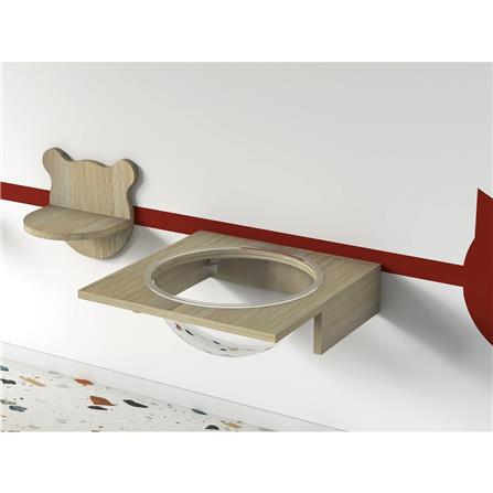 หลุมแมว แบบติดผนัง LUVORA CATSS03 40X40X10 ซม._5