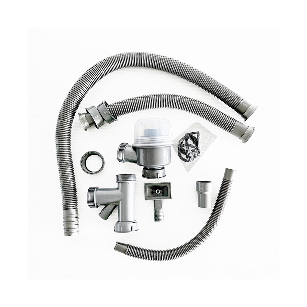 ซิงค์ขาตั้ง 2 หลุม 1 ที่พัก TECNOSTAR STT 120 สีเงิน