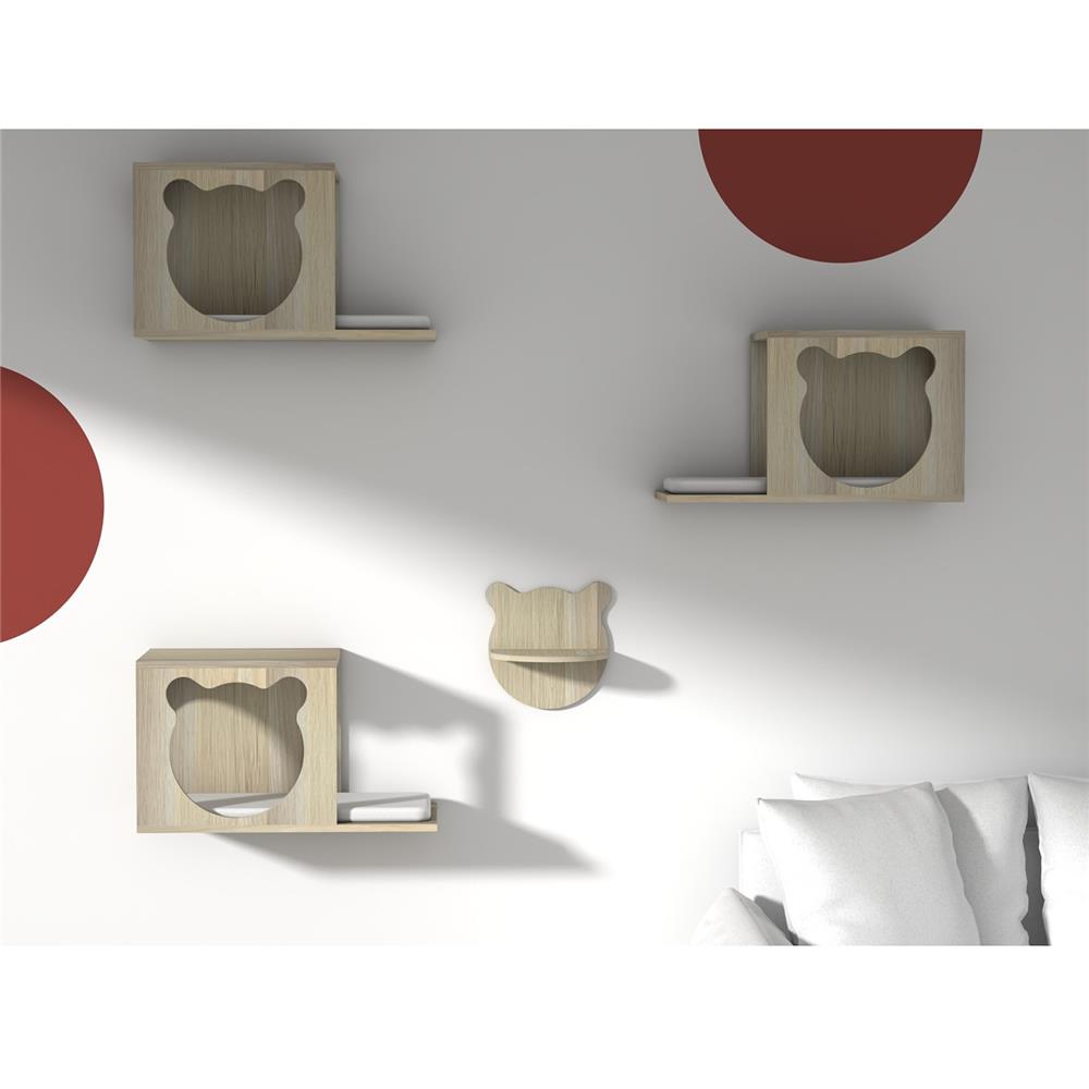 บ้านแมวทรงกล่องติดผนัง LUVORA CATASS05 30X60X33.1 ซม.