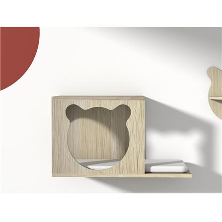 บ้านแมวทรงกล่องติดผนัง LUVORA CATASS05 30X60X33.1 ซม._3