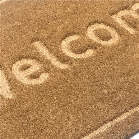 พรมกากมะพร้าว HOME LIVING STYLE WELCOME 45X75 ซม. สีน้ำตาล_2