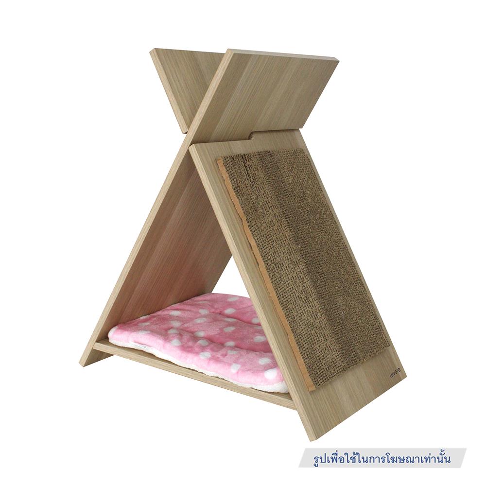 บ้านแมวพร้อมที่ลับเล็บ LUVORA CATHOME05 50X21X30 ซม.