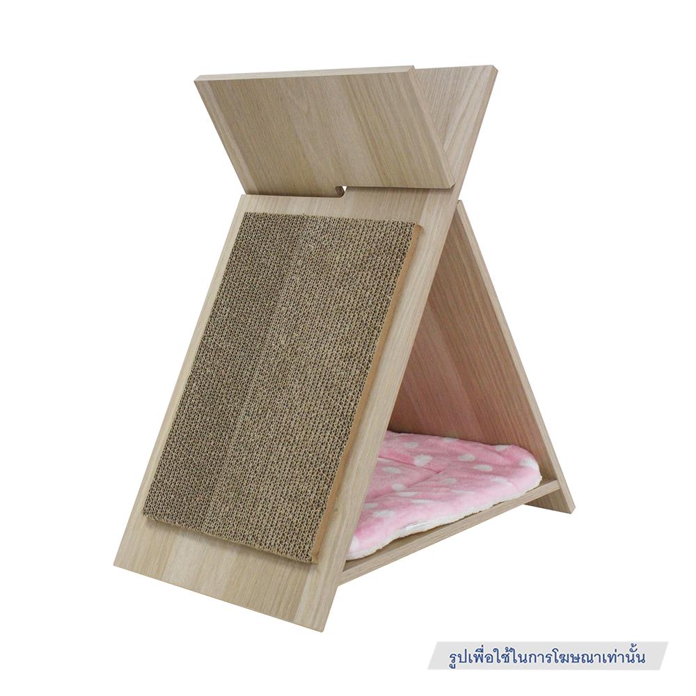 บ้านแมวพร้อมที่ลับเล็บ LUVORA CATHOME05 50X21X30 ซม.