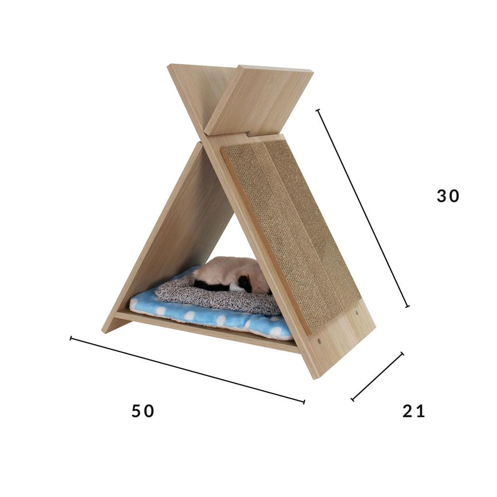 บ้านแมวพร้อมที่ลับเล็บ LUVORA CATHOME05 50X21X30 ซม.