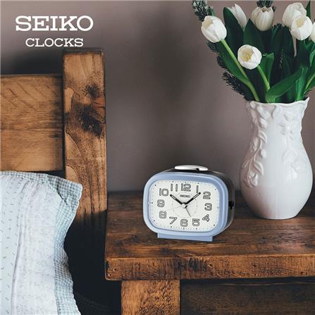 นาฬิกาปลุก SEIKO CLOCKS QHK060L 3.89X3.3 นิ้ว สีฟ้า_4