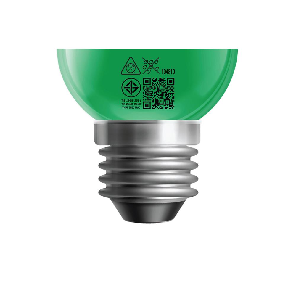 หลอด LED HI-TEK PING PONG 2.5 วัตต์ สีเขียว E27