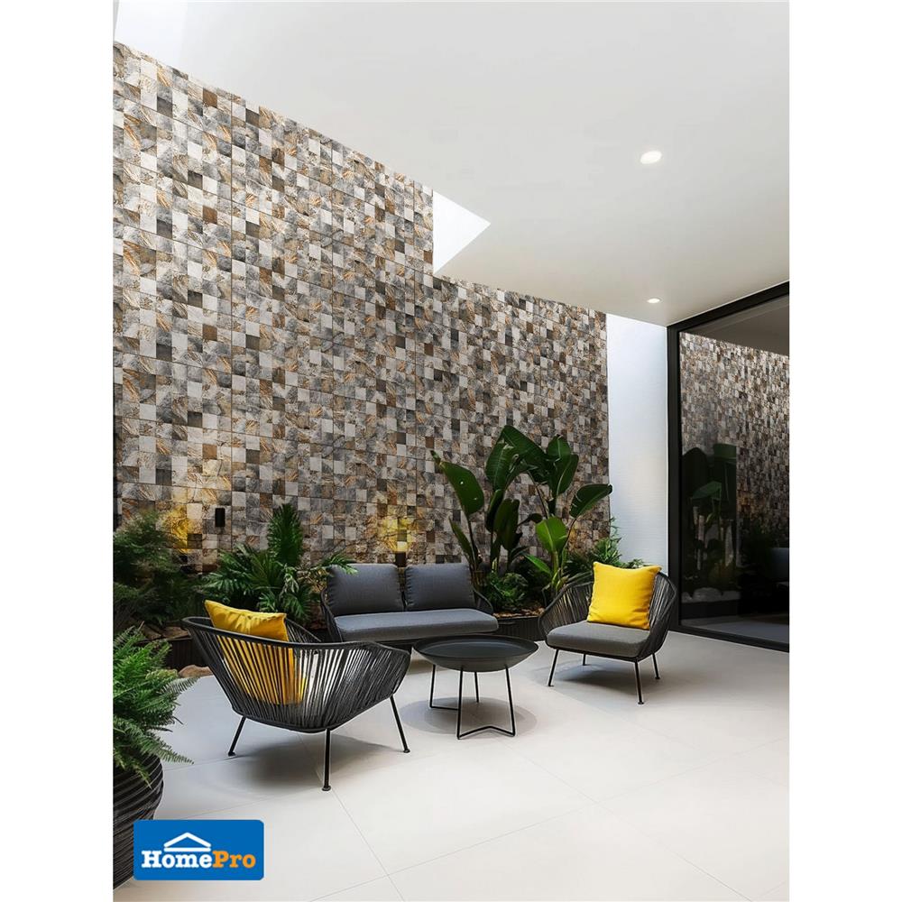 กระเบื้องผนัง 30x60 ซม. MAXIMUS ฮาร์ตวูด นอซ สโตน เทา A 1.08 ตร.ม.