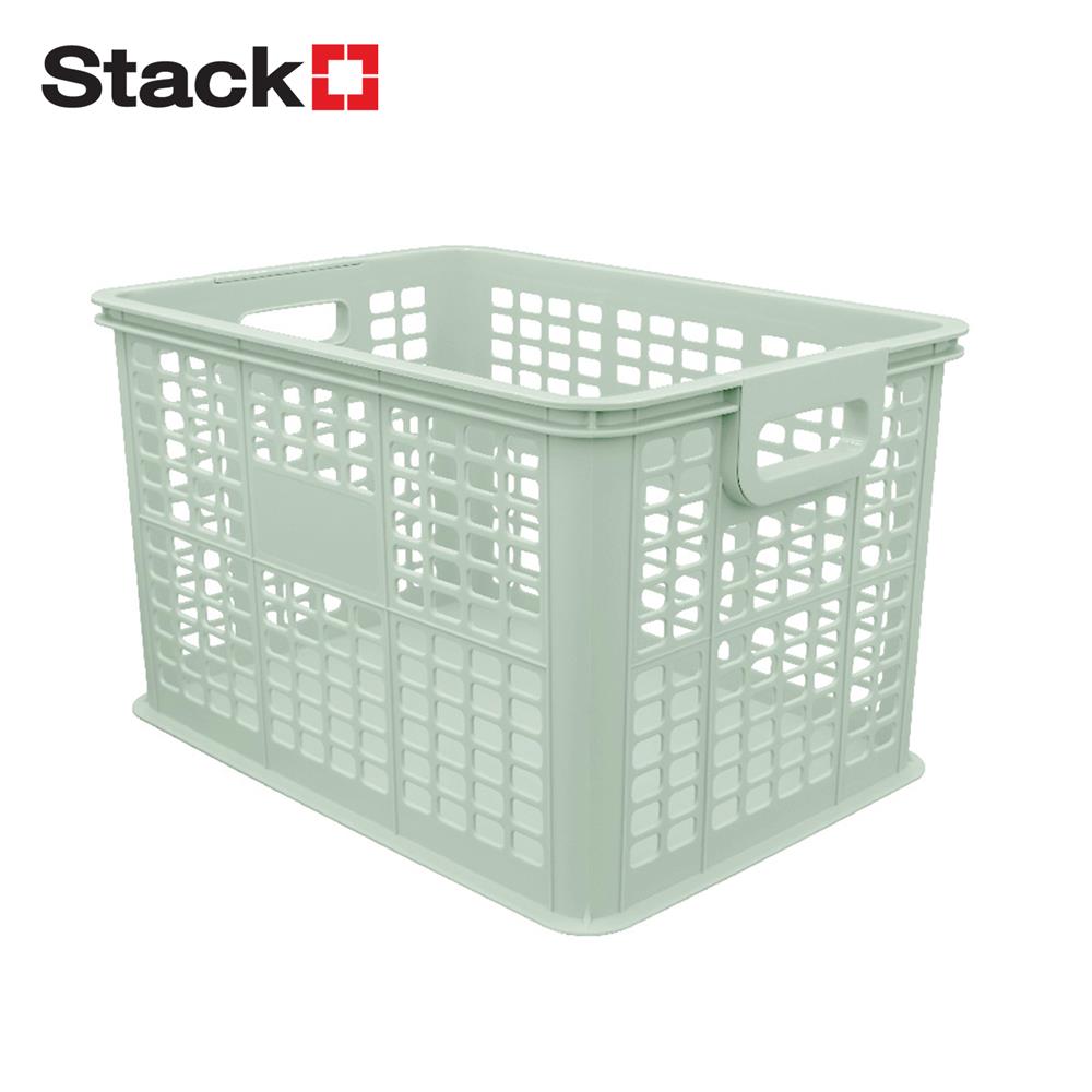 กล่องเก็บของซ้อนได้ STACKO CIRCULAR 45.4x32.6x28 ซม. สีเขียว_0
