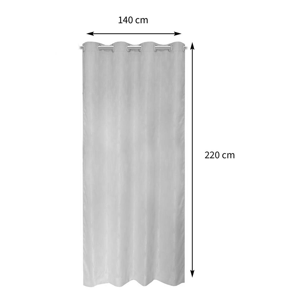 ผ้าม่าน EYELET HOME LIVING STYLE DENVER UV 140X220 ซม. สีเทา