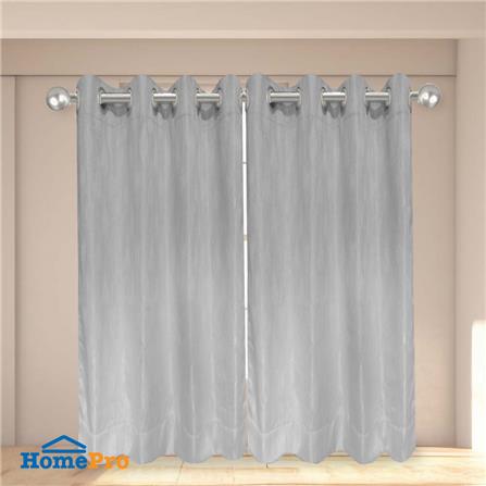 ผ้าม่าน EYELET HOME LIVING STYLE DENVER UV 140X220 ซม. สีเทา_3