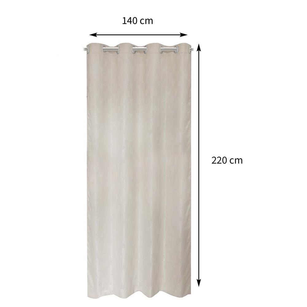 ผ้าม่าน EYELET HOME LIVING STYLE DENVER UV 140X220 ซม. สีครีม