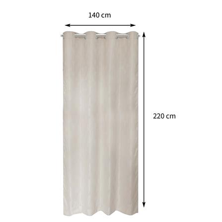 ผ้าม่าน EYELET HOME LIVING STYLE DENVER UV 140X220 ซม. สีครีม_5