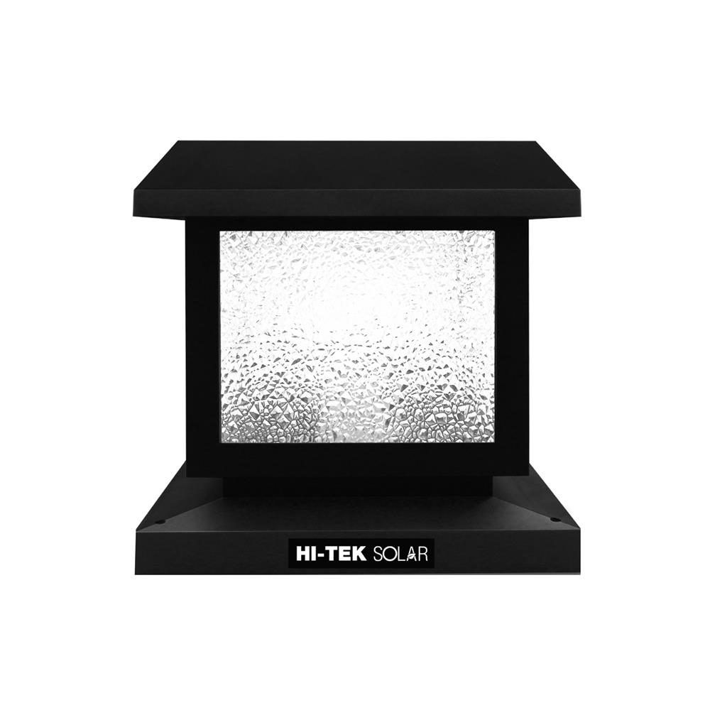 ไฟหัวเสา SOLAR HI-TEK HFSPS0200O 40 วัตต์ DAYLIGHT/WARM WHITE สีดำ