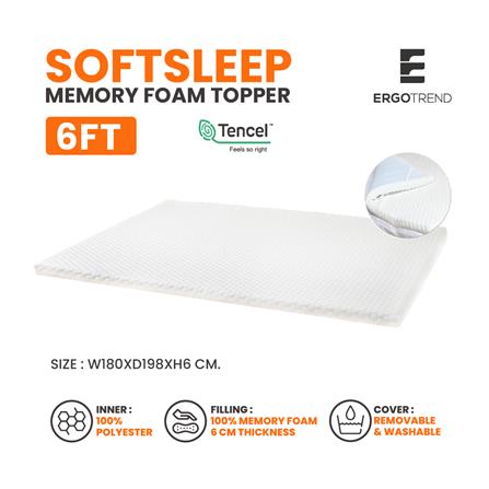 แผ่นรองนอน 6 ฟุต ERGOTREND SOFT SLEEP_3