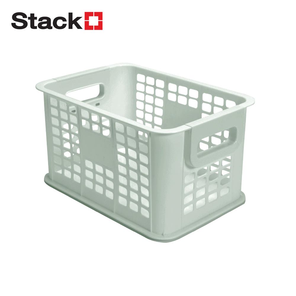 กล่องเก็บของซ้อนได้ STACKO CIRCULAR 22.5x32.5x17.4 ซม. สีเขียว_0