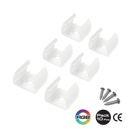 อุปกรณ์ตัวยึดสำหรับไฟเส้น LED HI-TEK RGB GEN2 แพ็ก 10 ชิ้น_0