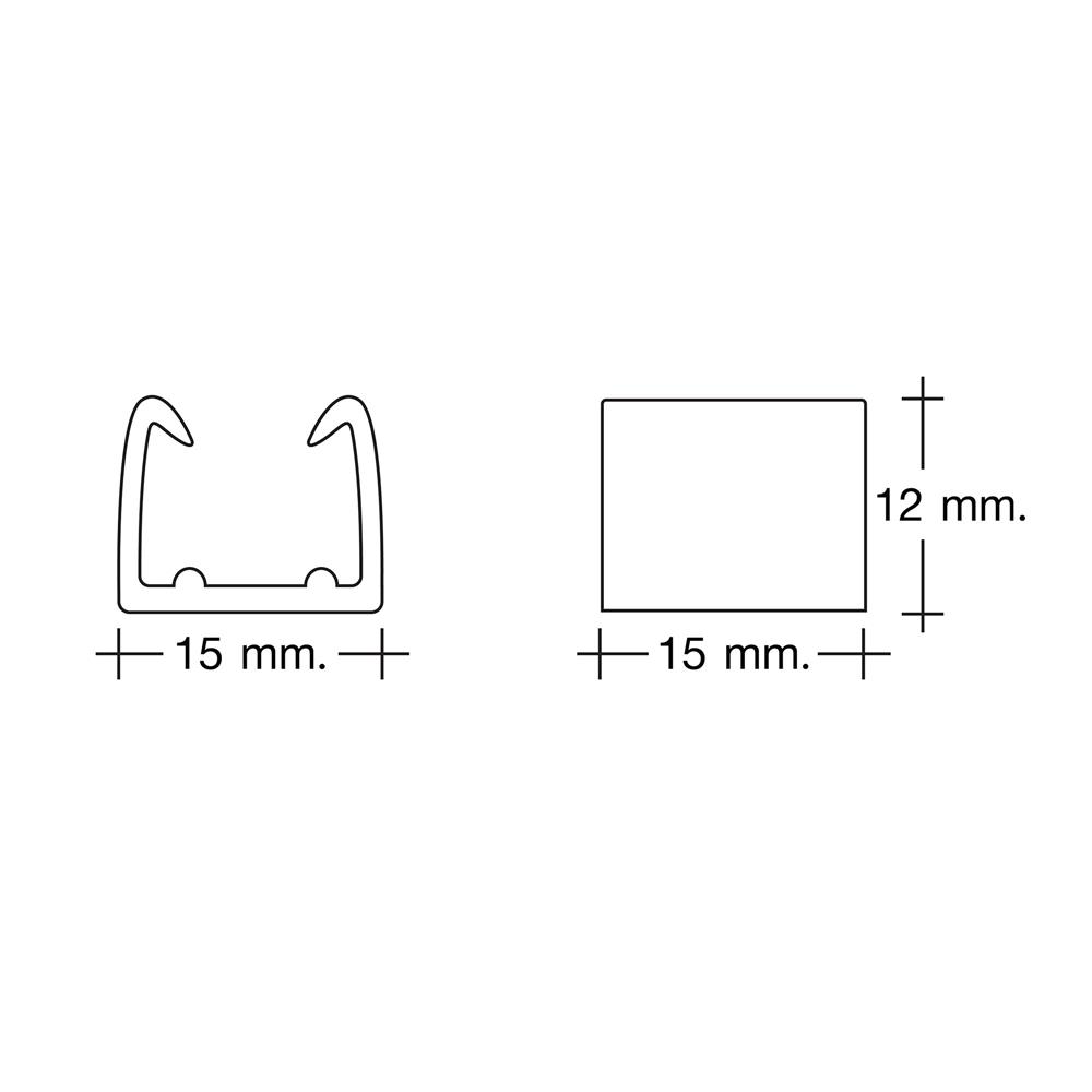 อุปกรณ์ตัวยึดสำหรับไฟเส้น LED HI-TEK SINGLE COLOR แพ็ก 10 ชิ้น