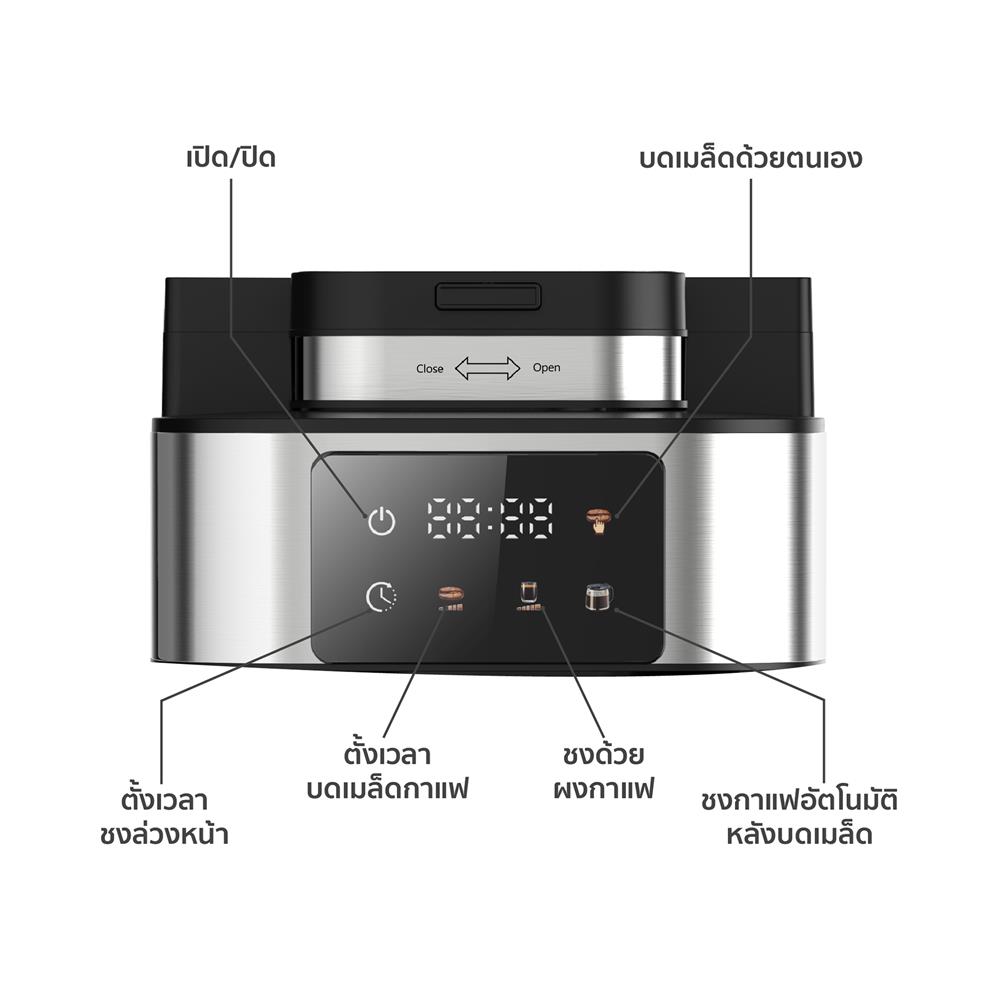 เครื่องชงกาแฟดริป WORLDTECH WT-CM315T สีเงิน