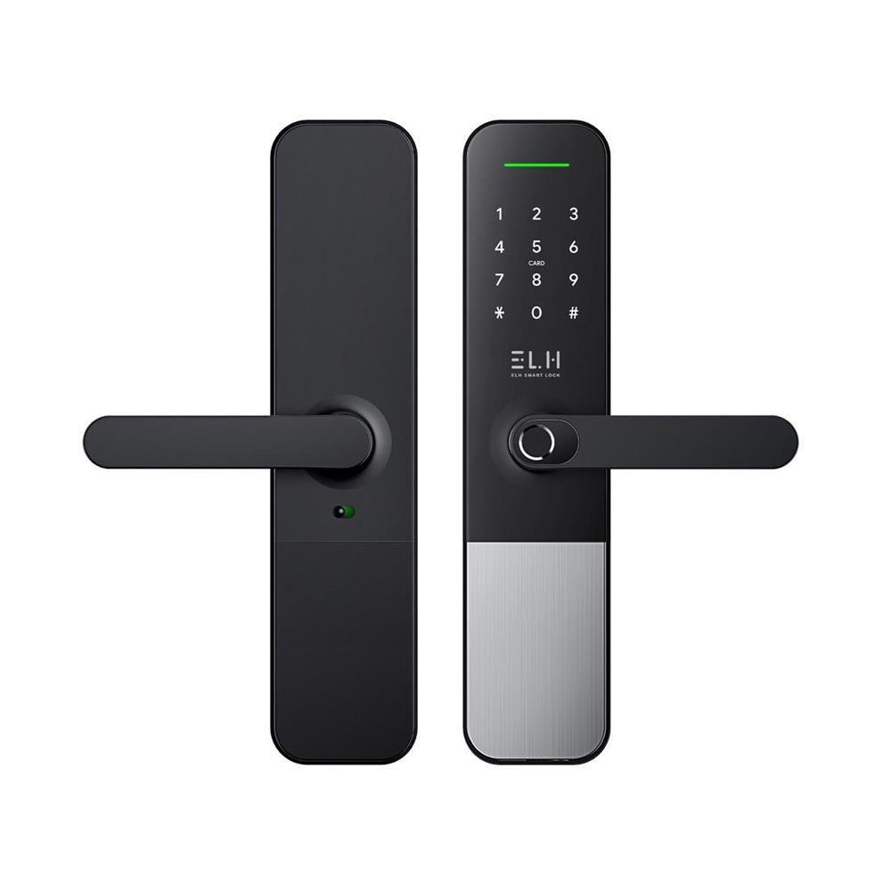 กลอนดิจิตอล ELH A300 WATERPROOF สีดำ-เทา