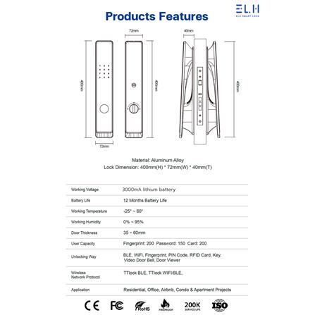 กลอนดิจิตอล ELH L700 สีดำ_5